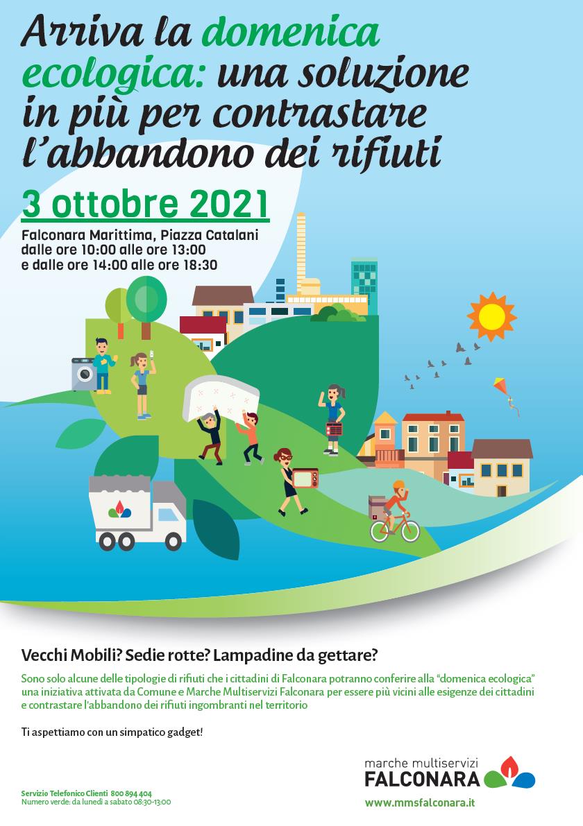 locandina isola ecologica Falconara